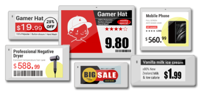 customizable digital price tags